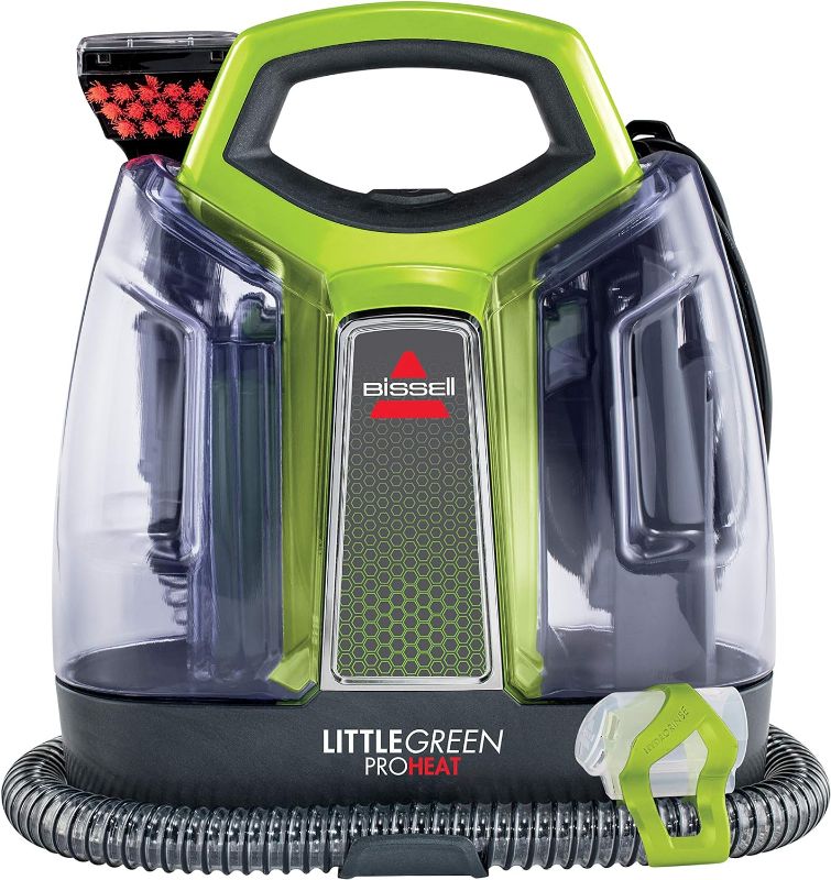 Photo 1 of BISSELL Little Green Proheat Portable Deep Cleaner/Spot Cleaner and Car/Auto Detailer with self-Cleaning HydroRinse Tool for Carpet and Upholstery, 2513E