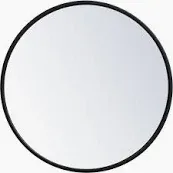 Photo 1 of 18 inch round  black frame mirror 