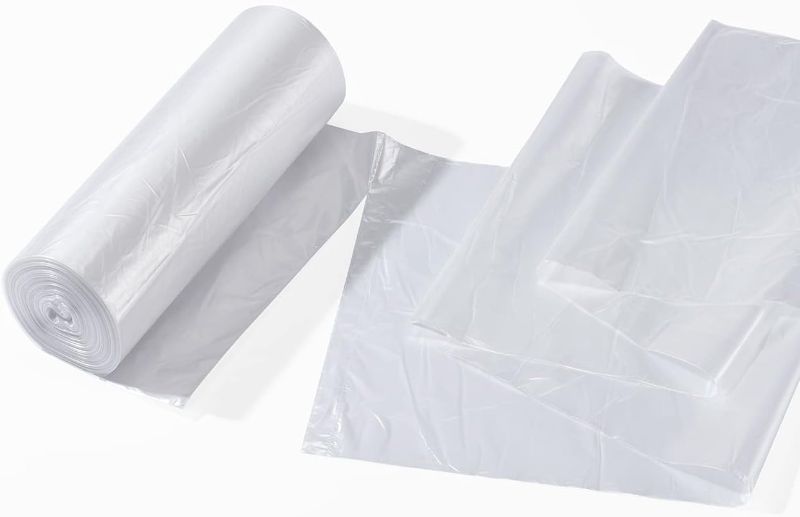 Photo 1 of 50ct--40-45 Gallon Clear Trash Can Liners - 40" x 48" – High Density Garbage Bags