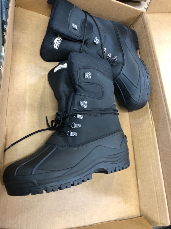 Photo 2 of POLAR Mens Snow Hiking Mucker Duck Grafters Waterproof Saftey Thermal Boots 11 Black