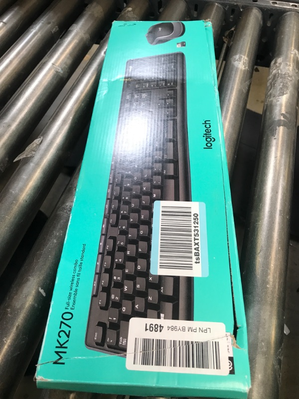 Photo 3 of Logitech MK270 Wireless Keyboard And Mouse Combo For Windows, 2.4 GHz Wireless, Compact Mouse, 8 Multimedia And Shortcut Keys, For PC, Laptop - Black 1 Pack
