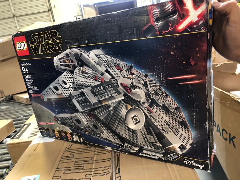 Photo 6 of LEGO Star Wars Millennium Falcon 75257 Building Set - Starship Model with Finn, Chewbacca, Lando Calrissian, Boolio, C-3PO, R2-D2, and D-O Minifigures, The Rise of Skywalker Movie Collection Multi