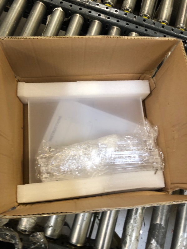 View 2 of Acrylic Side Table, Acrylic Nightstand 3 Tier, Acrylic End Table for Living Room, Bedroom Single Pack