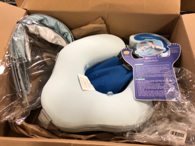 Photo 1 of Mambobaby Float with Removable UPF50+ UV Sun Protection Canopy, Infant Pool Float Swimming Float with Tail & Adjustable Safety Seat, Baby Floats for Pool Bathtub
