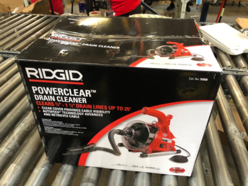 RIDGID PowerClear 120Volt Drain Cleaning Snake Auger Machine for Heavy