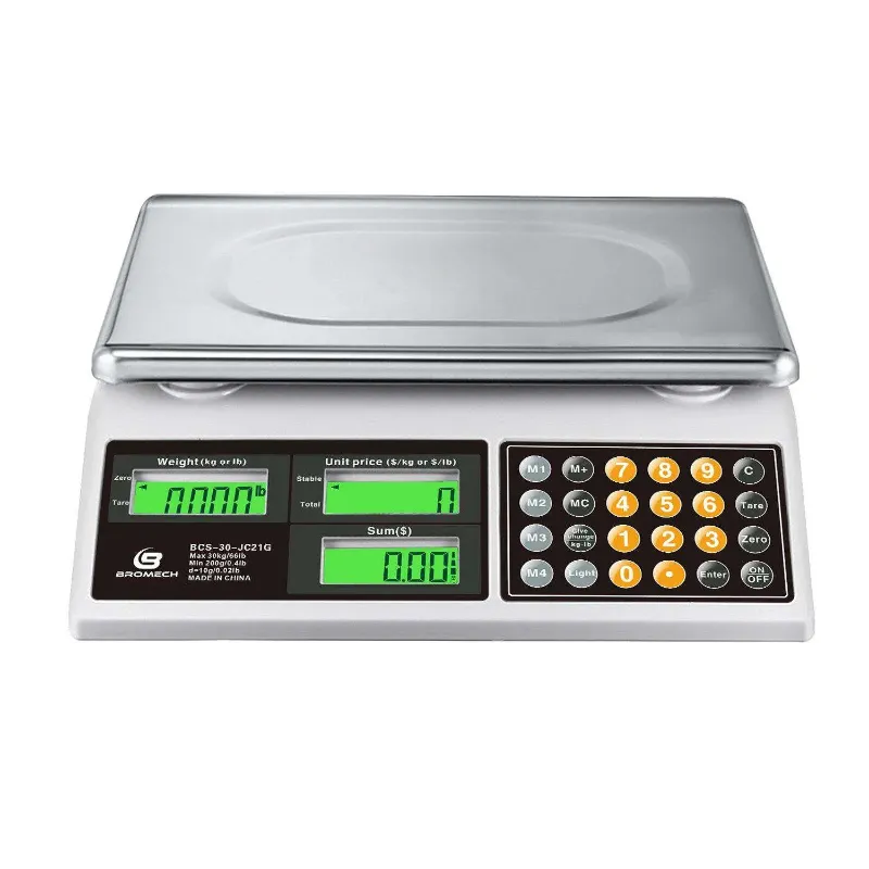 Photo 1 of BROMECH Price Computing Scale 66lb/30kg accuracy 0.02lb LCD dual screen display
