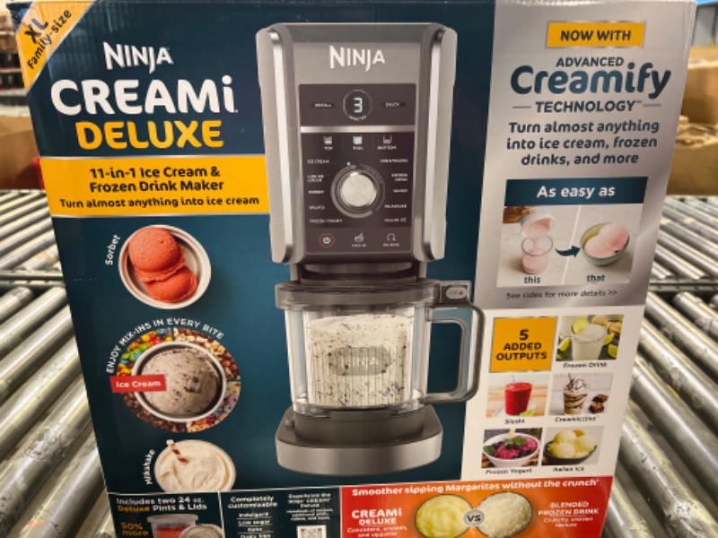 Photo 1 of Ninja® CREAMi® Deluxe 11-in-1 Ice Cream and Frozen Treat Maker with 2 Extra Pints
