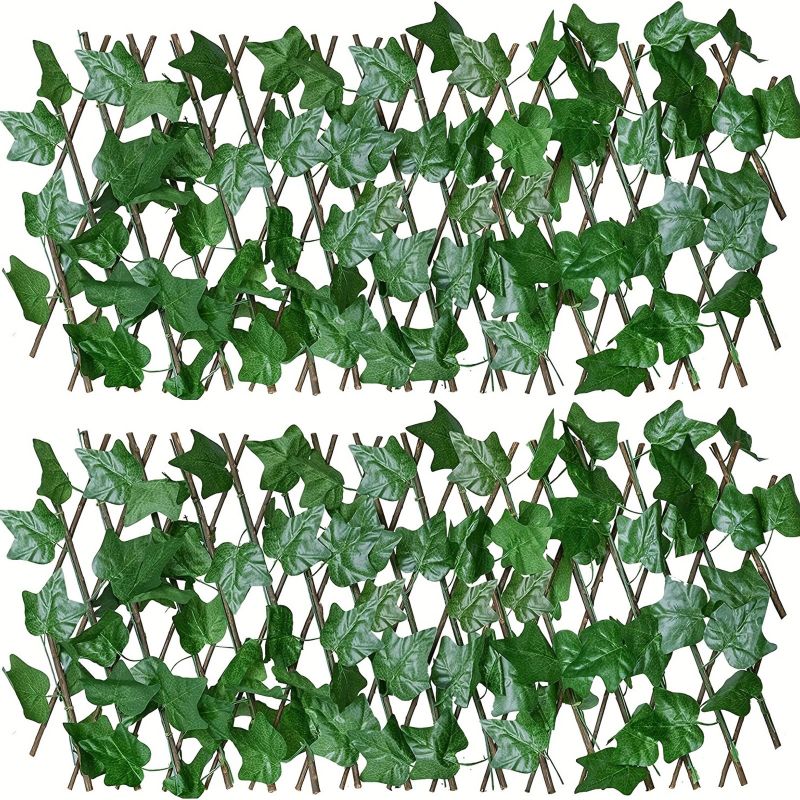 Photo 1 of  Artificial Leaf Faux Ivy Privacy Fence Expandable Retractable Screen