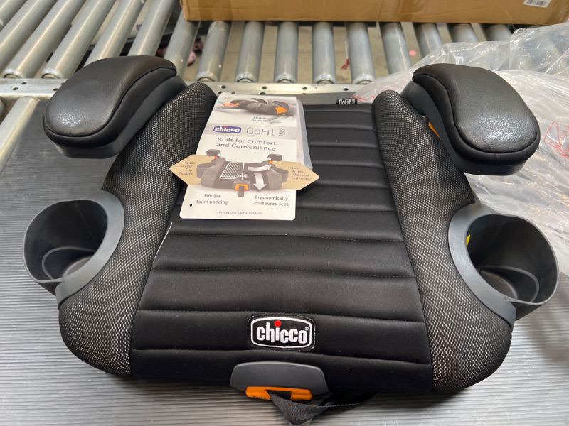 Photo 3 of Chicco GoFit Plus Backless Booster Kids Children Car Seat in Iron, 40-110lbs NEW