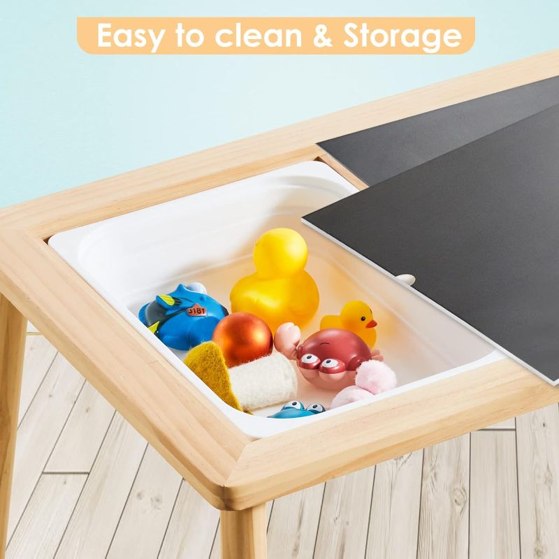 Photo 1 of Beright Wooden Sensory Table  Storage Bins 