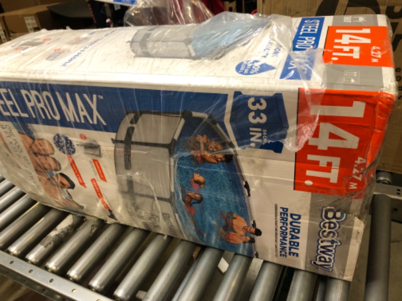 Photo 1 of Bestway 56597E Steel Pro MAX Ground Pool, 14-Feet by 33-inch, Blue