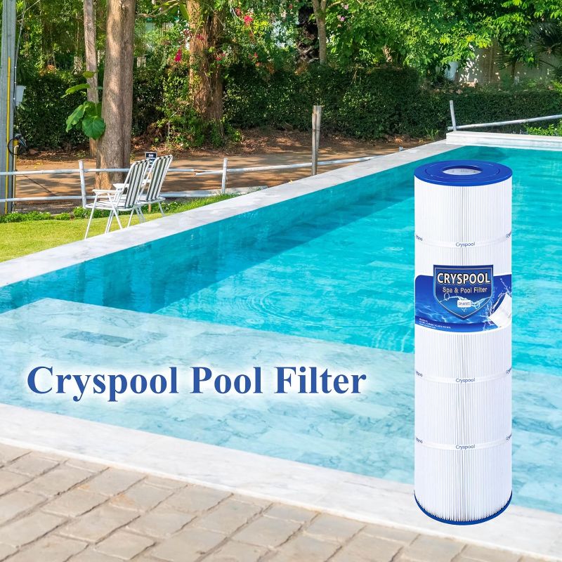 Photo 1 of Cryspool® 07077 Filter Compatible with Clean and Clear Plus 420, CCP420, PCC105-PAK4, R173576, C-7471, 178584, 817-0106, FC-6470, 4X105 Sq. Ft Pool Filter Cartridge