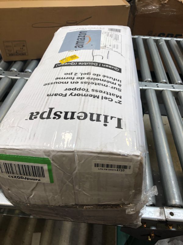 Photo 1 of LINENSPA Memory Foam Mattress Topper - 2 Inch Gel Infused Memory Foam - Plush Feel - Cooling and Pressure Relieving - CertiPUR Certified - Dorm Room Essentials - Queen Size Queen 2 Inch Topper Only