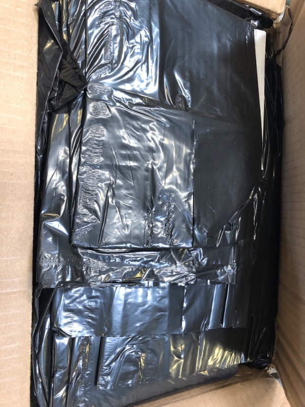 Photo 2 of 45 Gallon Trash Bags, (Value-Pack 100 Bags w/Ties) Extra Large Black Garbage Bags - 39 Gallon - 40 Gallon - 42 Gallon - 44 Gallon - 45 Gallon Large Trash Bag Can Liners Capacity