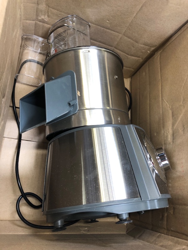 Photo 1 of Anatole Electric Vegetable Dicer Stainless Steel 16-Cup Food Processor 300W Commercial Veggie Chopper Heavy Duty Fruits Cutter with 1/4" 3/8" 1/2" Blades Auto Discharge for Carrot Potato Onion