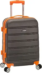 Photo 1 of  Rockland Melbourne Hardside Expandable Spinner Wheel Luggage, Charcoal, Carry-On 20-Inch