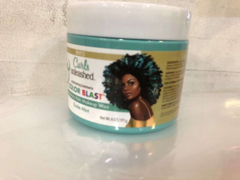 Photo 1 of Color Blast Hair Wax, Temporary Curl Defining Wax, Excite Mint, (6.0 oz)