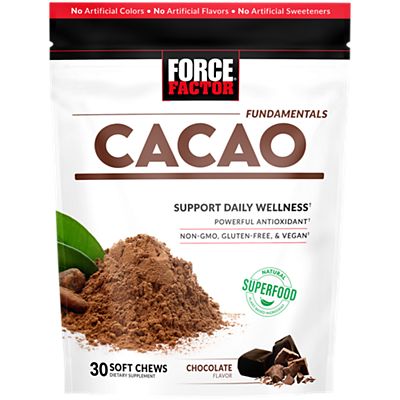 Photo 1 of Cacao Chews – Daily Wellness & Antioxidant Support – Chocolate (30 Soft Chews)  BB 06-16-2024