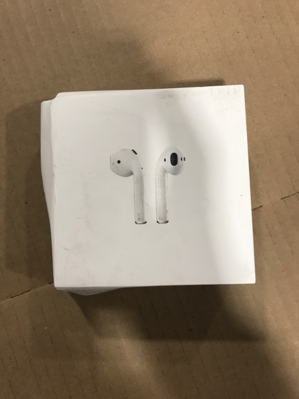 Photo 2 of Apple AirPods (2nd Generation) Wireless Ear Buds, Bluetooth Headphones with Lightning Charging Case Included, Over 24 Hours of Battery Life, Effortless Setup for iPhone Without AppleCare+