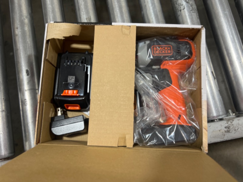 Photo 1 of Black & Decker BCD702C1AEV 20V Max Brushed Lithium-Ion Cordless Drill Driver Kit (1.5 Ah)