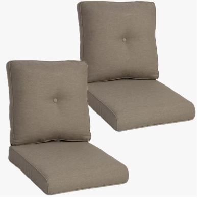 Photo 1 of 22 in. x 24 in. 4-Piece CushionGuard Deep Seating Outdoor Lounge Chair Replacement Cushions
