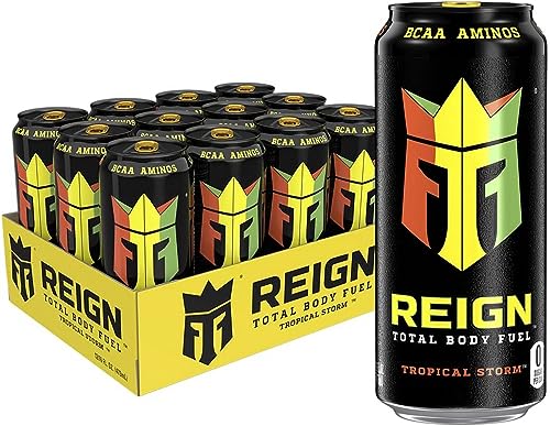 Photo 1 of  REIGN Total Body Fuel, Tropical Storm, Fitness & Performance Drink, 16 Fl Oz (Pack of 12), BEST BY 05/01/2026