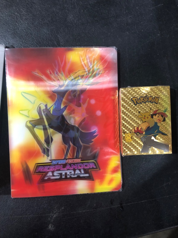 Photo 1 of 55 Gold Foil Cards TCG Deck, Series Vmax, DX, GX, EX, Comes with Trainer Guide.