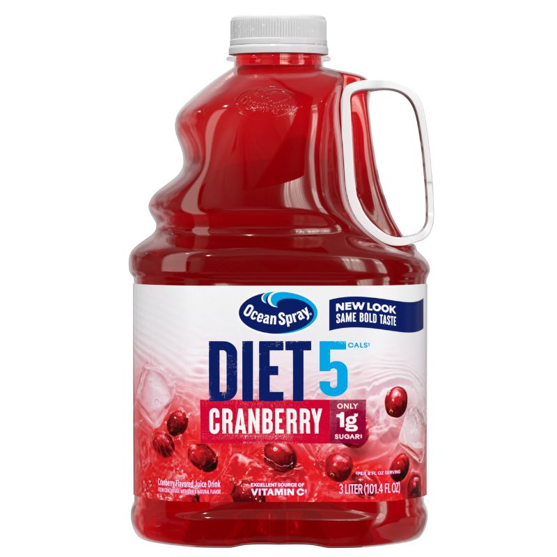 Photo 1 of 6 PACK Ocean Spray® Diet Cranberry Juice Drink, 101.4 Fl Oz Bottle  Cranberry 64 Fl Oz  6 pack exp MAR 2025