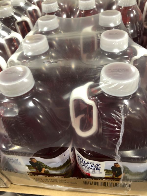 Photo 1 of 6 PACK Ocean Spray® Diet Cranberry Juice Drink, 101.4 Fl Oz Bottle  Cranberry 64 Fl Oz  6 pack exp MAR 2025
