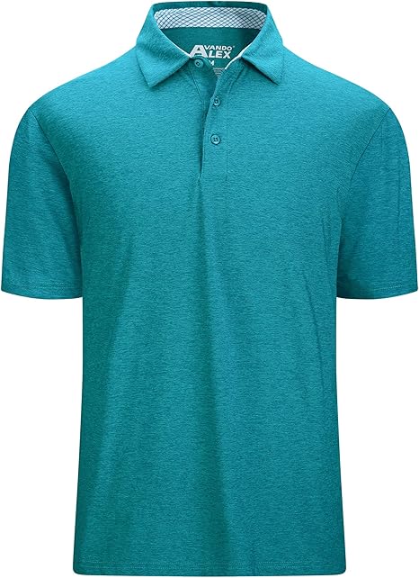 Photo 1 of [Size XL] Alex Vando Mens Golf Shirt Moisture Wicking Quick-dry Short Sleeve Casual Polo Shirts for Men