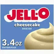 Photo 1 of 2 pack- Jell O Pudding & Pie Filling, Cheesecake, Instant - 3.4 oz