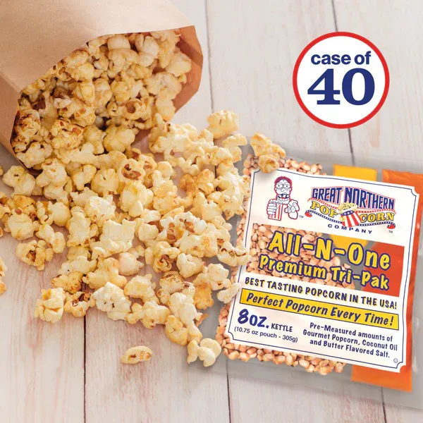 Photo 1 of 8 Ounce Popcorn, Salt and Oil All-in-One Packets