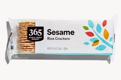 Photo 1 of [2 Pack] 365 by Whole Foods Market, Sesame Rice Crackers, 3.57 Ounce