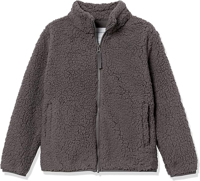 Photo 1 of  Amazon Essentials Girls and Toddlers' Sherpa Fleece Full-Zip Jacket - Discontinued Colors SIZE 2T 