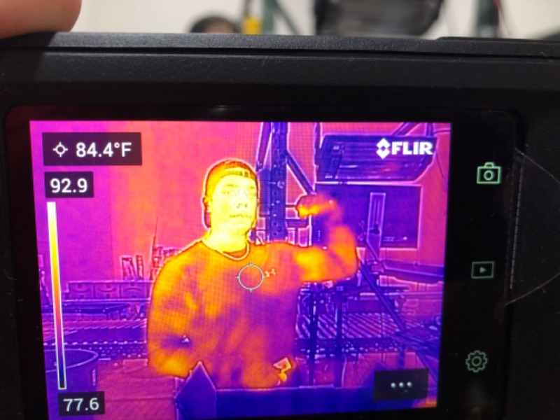 Photo 2 of  FLIR C3-X Compact Thermal Imaging Camera with Wi-Fi, 128 X 96 