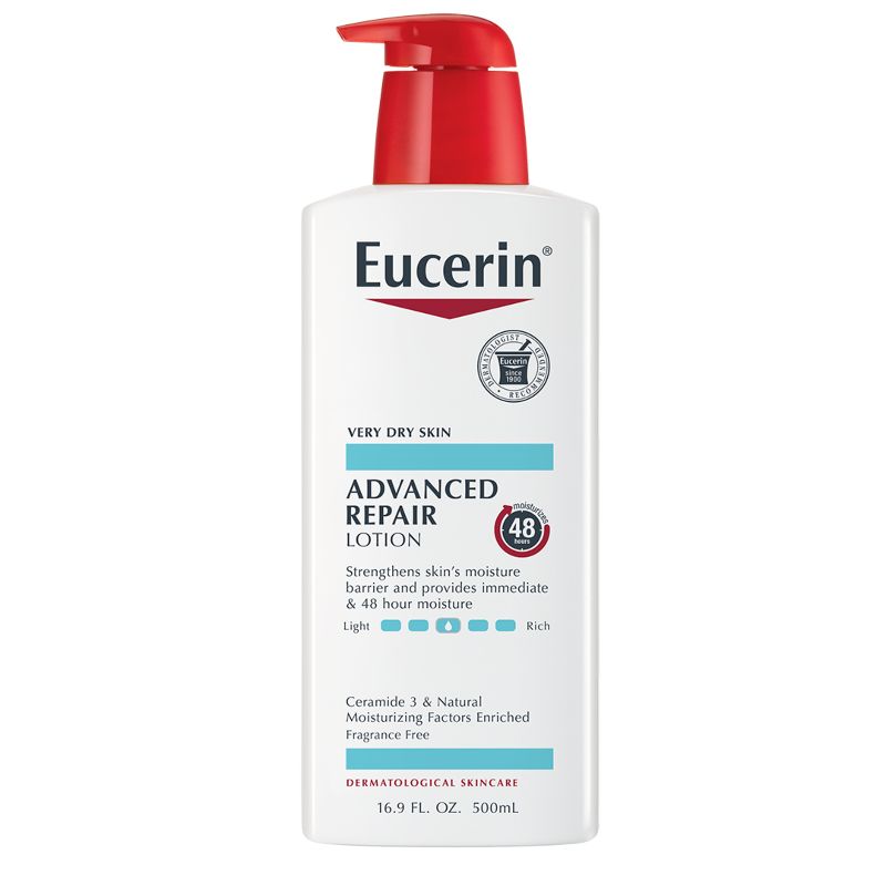 Photo 1 of  Eucerin Advanced Repair Unscented Body Lotion for Dry Skin - 16.9 Fl Oz 