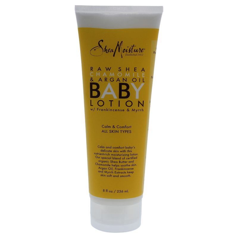 Photo 1 of  SheaMoisture Baby Lotion Raw Shea + Chamomile + Argan Oil Calm & Comfort for All Skin Types - 8 Fl Oz 