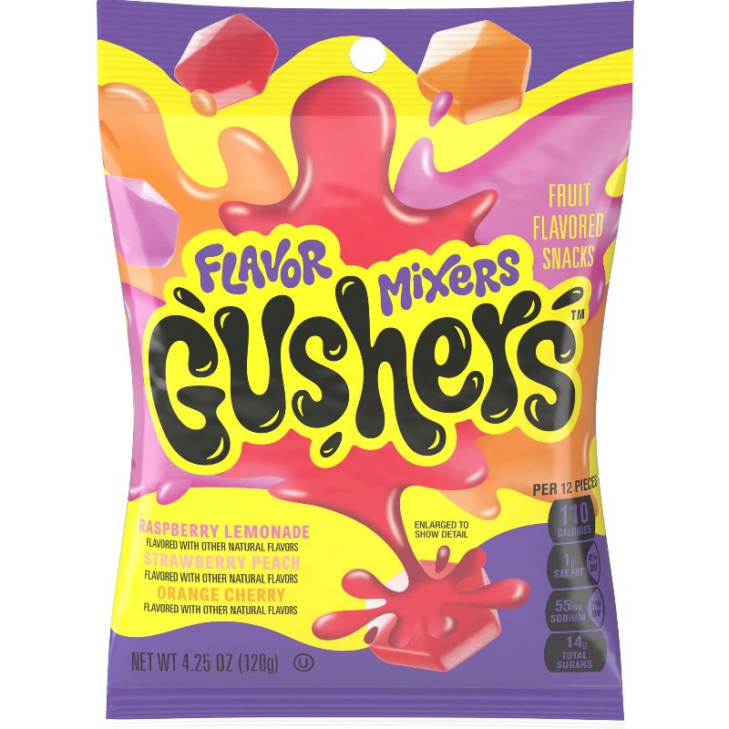 Photo 1 of  Gushers Flavor Mixers Fruit Flavored Snacks 8 Count BEST BY 11 DEC 2024