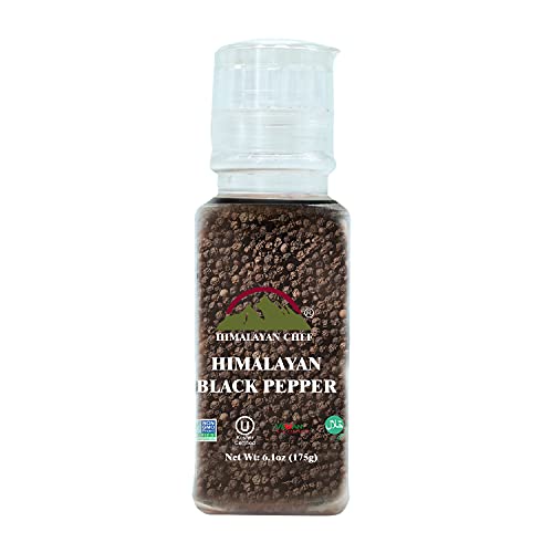 Photo 1 of  Himalayan Chef Whole Black Peppercorns, Square Plastic Grinder-6.17oz BEST BY SEPT 2024