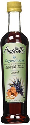 Photo 1 of  Amoretti Premium Organolicious Blue Agave Nectar, Caramel Flavored, 12.7 Fluid Ounce BEST BY 11 OCT 2025