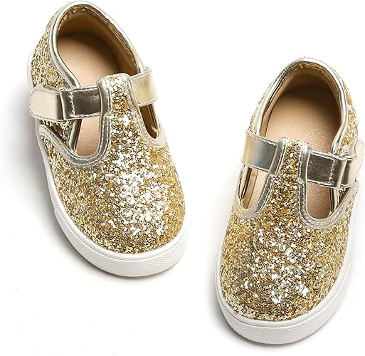 Photo 1 of  Girls Sneakers Little Girls Slip On Shoes Glitter Sneakers SIZE UNKNOWN
