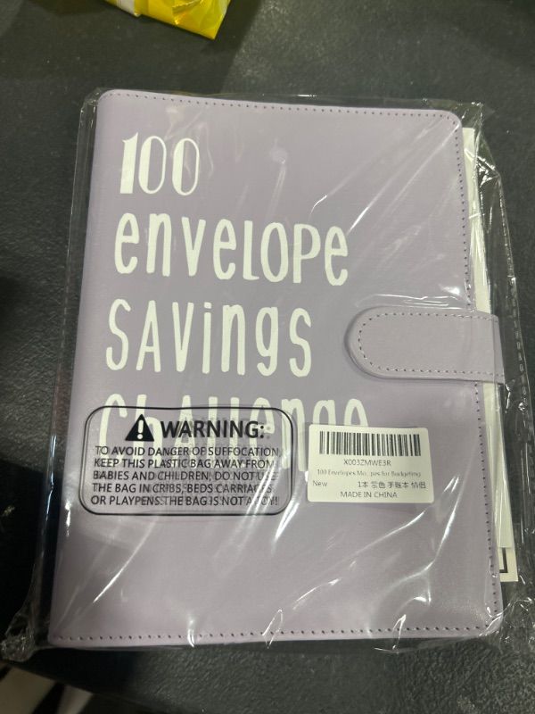 Photo 2 of 100 Envelopes Money Saving Challenge, Money Saving Challenge Book, Savings Challenges Binder - Easy and Fun Way to Save $5,050, Budget Binder with Cash Envelopes for Budgeting