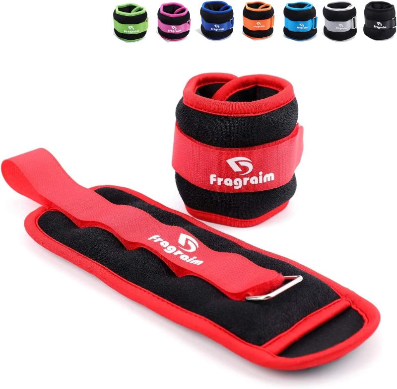 Photo 1 of 1 Pair Strength Training Wrist/Leg/Arm Weight with Adjustable Strap for Jogging, Gymnastics, Aerobics, Physical Therapy 0.5lb