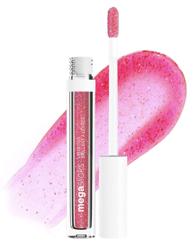 Photo 1 of 2 PACK - wet n wild MegaSlicks Lip Gloss, Ultra-Glossy, Vitamin-E Enriched, Ultra-Gloss High Shine Moisturizing, Cruelty-Free & Vegan - Crushed Grapes(Carded)