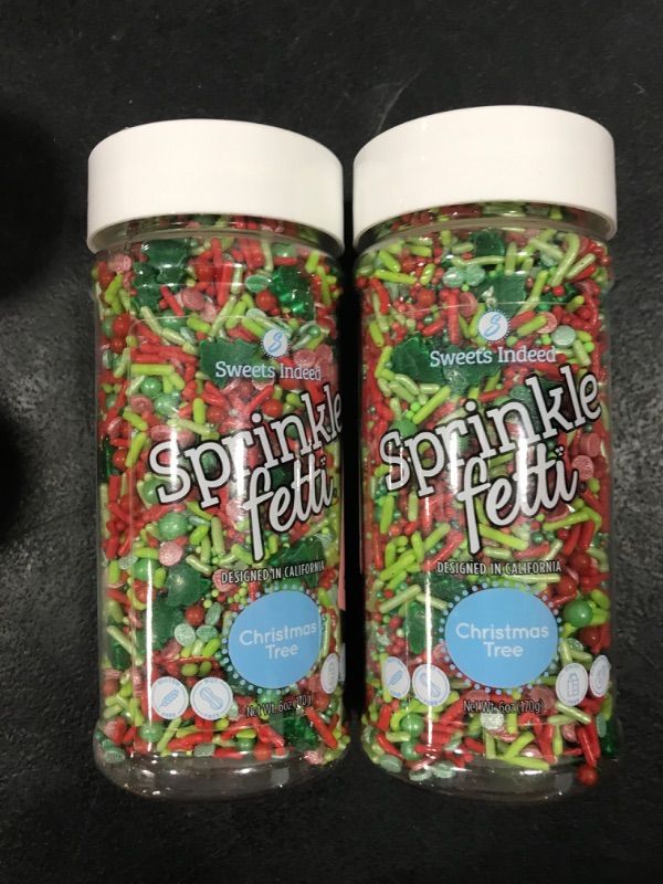 Photo 1 of [Pack of 2] Sweets Indeed Sprinkles, Edible Sprinkle Mix, Perfect for Cake Decorations, Baking, Ice Cream, Cookies, Cupcake Topper, 6 ounces 