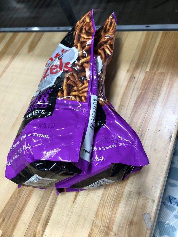 Photo 1 of ** Best BY 10-05-2024 ** Two Pack, Dot's Pretzels Cinnamon Sugar Seasoned Pretzel Twists, Healthy Kids Snacks, 16oz Grocery Sized Bag