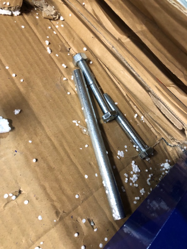 Photo 1 of ***USED - SCRATCHED - DIRTY - MISSING NUMEROUS PARTS - SEE PICTURES***
PULLAFUN 6-Ton Hydraulic Press, Benchtop Hydraulic Shop Press with Press Plates, H-Frame Garage Floor Press, Adjustable Working Table Height, Blue