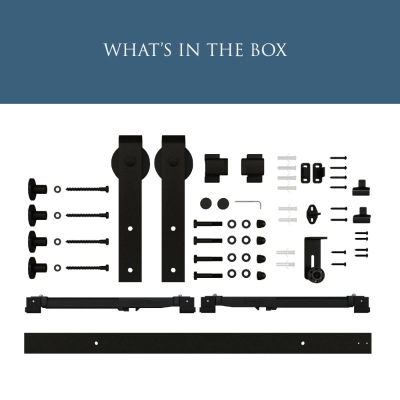 Photo 1 of  72" Barn Door Track And Hardware Kit
