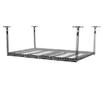 Photo 1 of Adjustable Height Garage Overhead Ceiling Storage Rack in Black 
