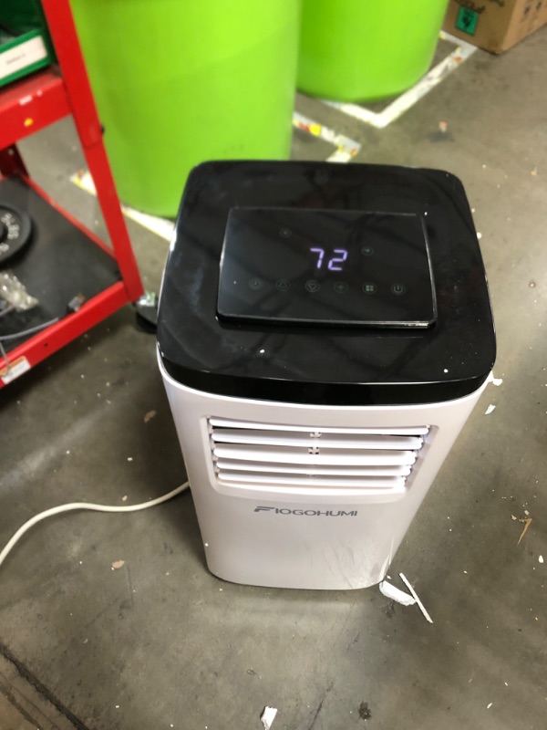 Photo 2 of **MISSNG THE EXAUST HOSE**  FIOGOHUMI 10000BTU Portable Air Conditioner with Built-in Dehumidifier Fan Mode for Room up to 250 sq.ft. - Room Air Conditioner with 24Hour Timer & Remote Control Window Mount Kit